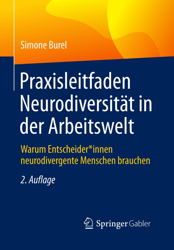Cover der zweiten Auflage „Praxisleitfaden Neurodiversität in der Arbeitswelt. Warum Entscheider*innen neurodivergente Menschen brauchen“
