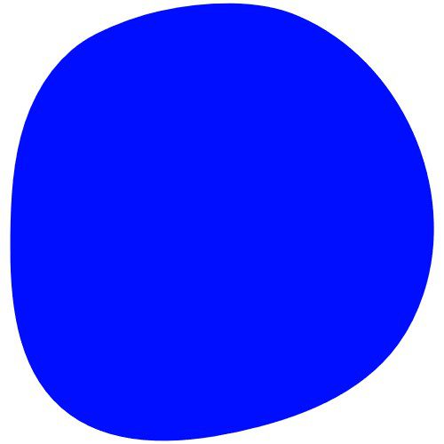 Kreisform blau